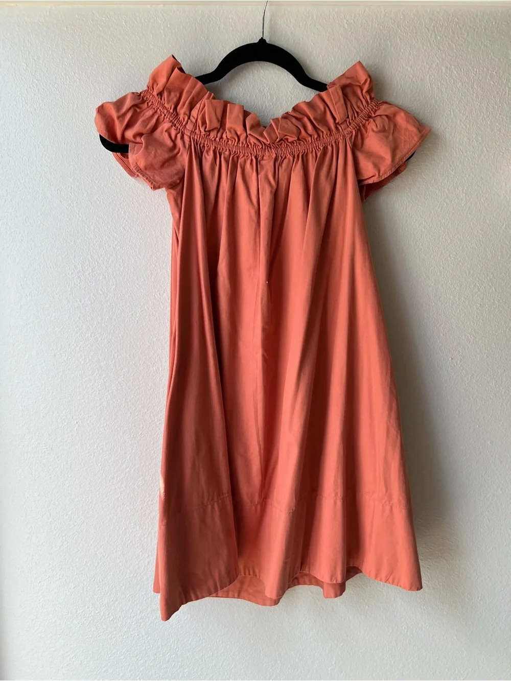 Free People Coral Off-Shoulder Dress